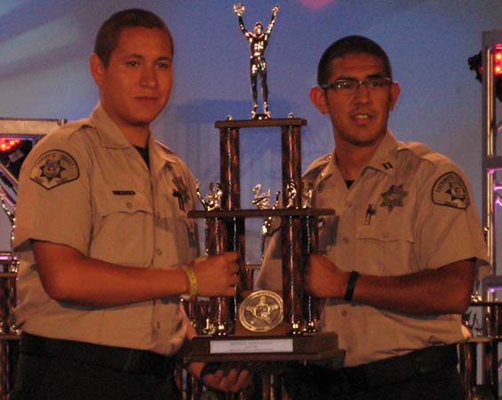 Sheriff Cadets with tournament trophy