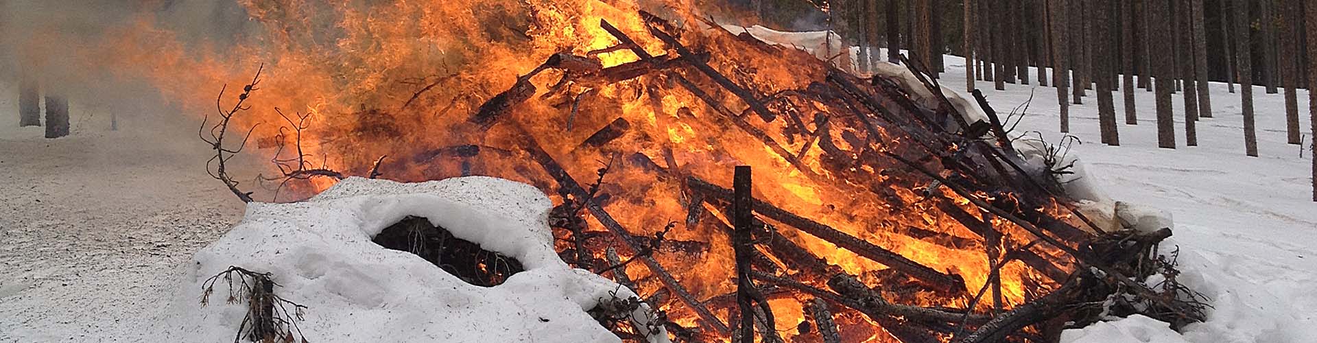 Slash pile for Burn permits