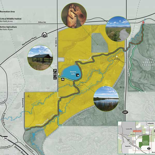 Carolyn Holmberg Preserve at Rock Creek Farm Map