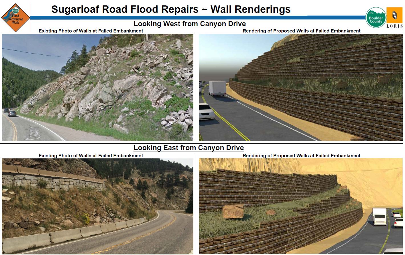 Sugarloaf Road flood recovery project renderings