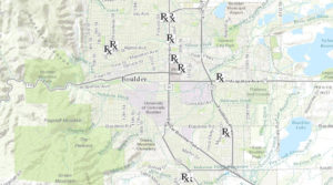 thumbnail image of interactive map that shows pharmacies in Boulder County that carry Narcan