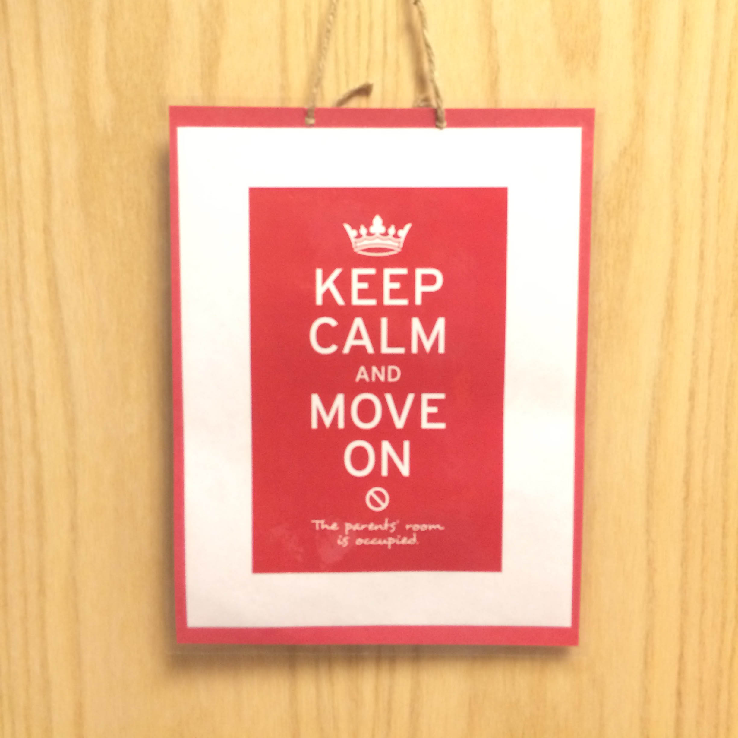 sign keep calm and move on