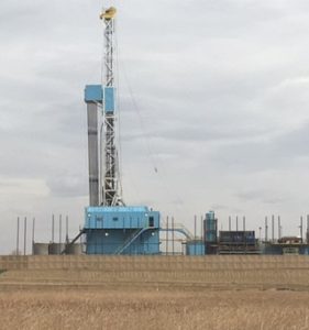 Large drilling rig in Colorado