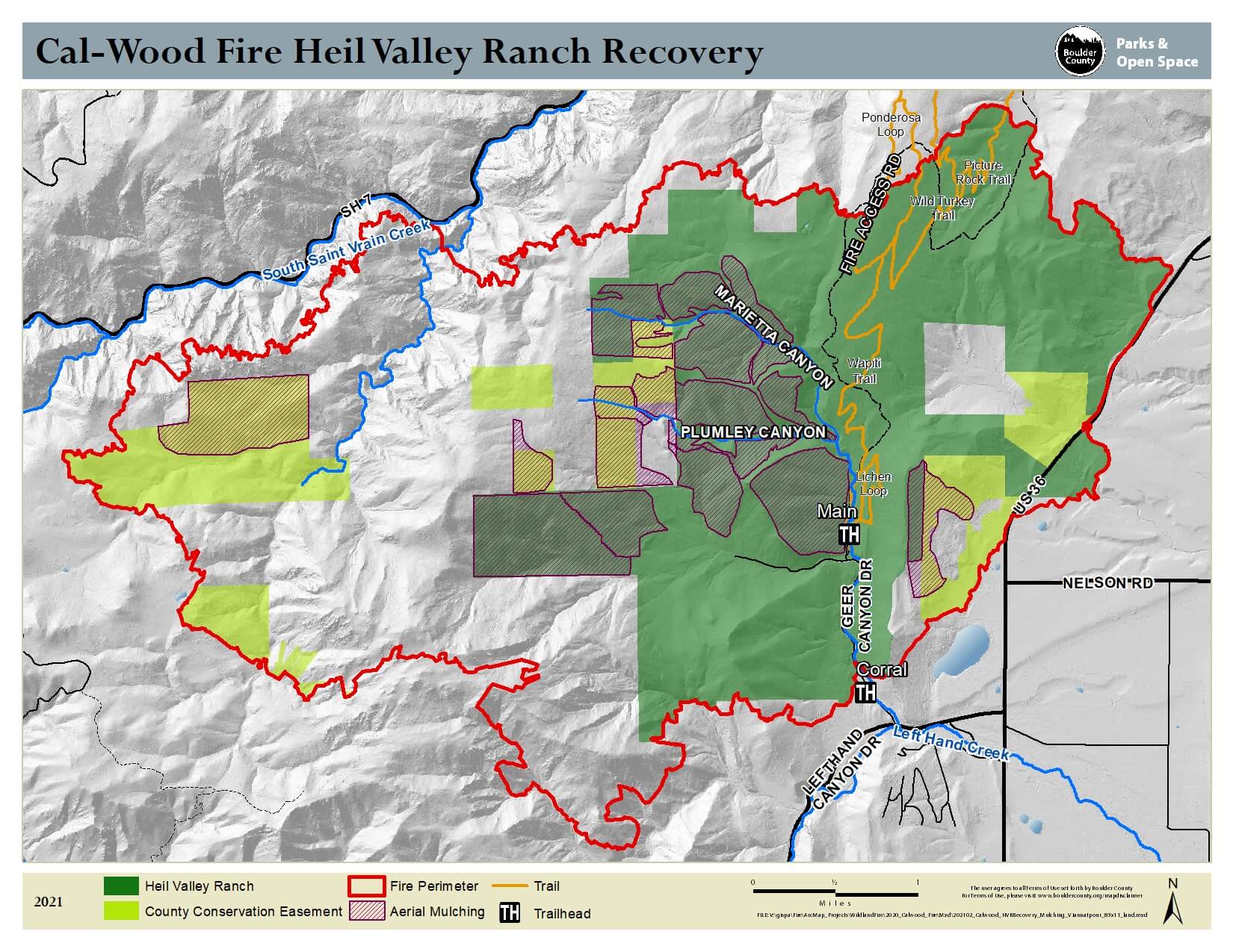 Cal-Wood Fire Heil Valley Ranch Recovery Map