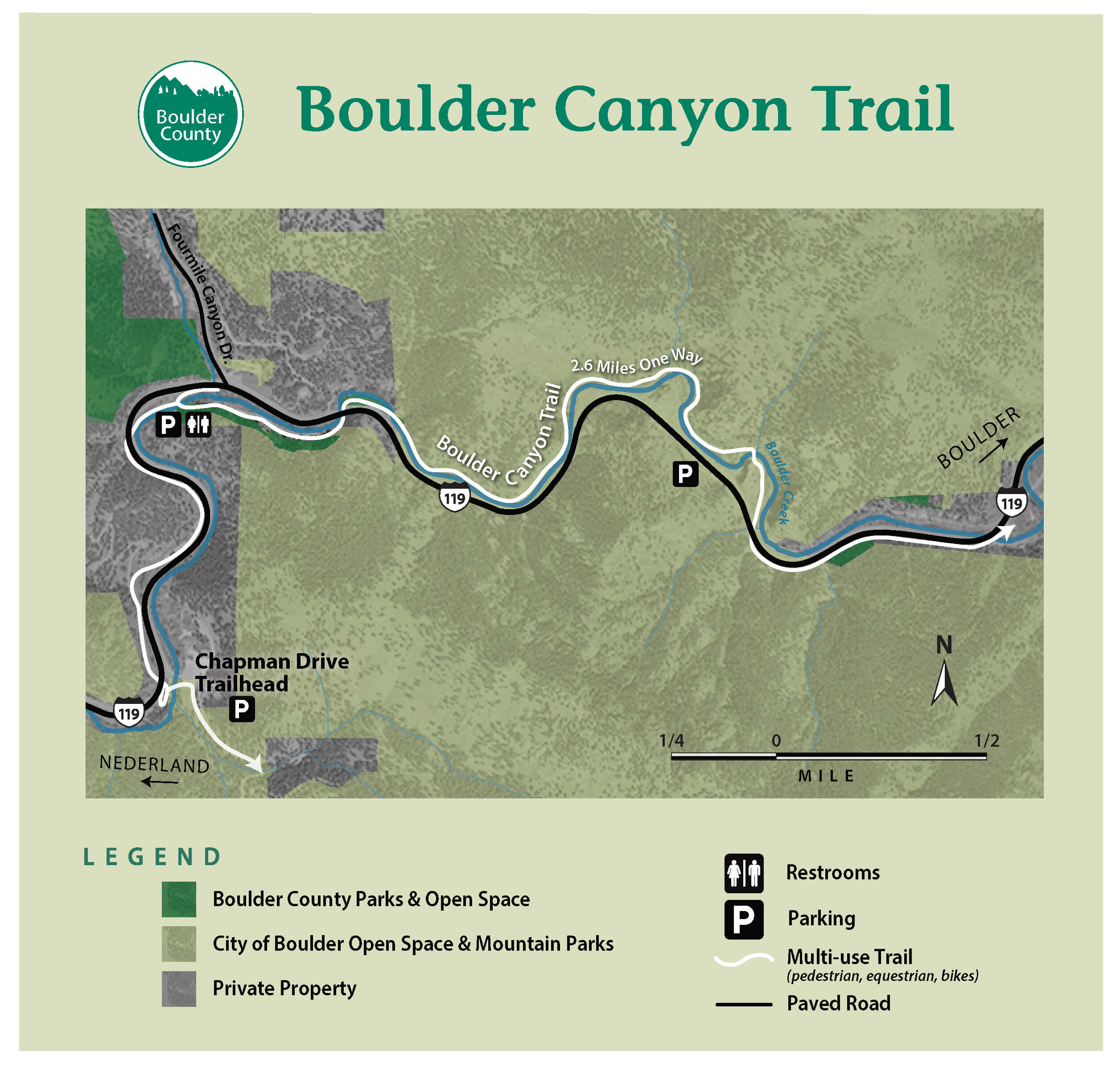 Boulder Canyon Trail Map