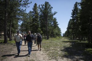 Boulder County commissioners on a wildfire mitigation tour